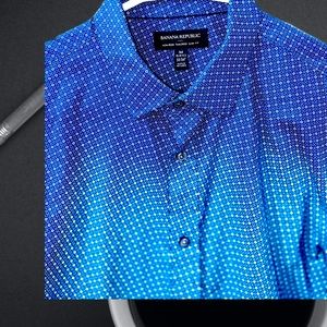 BANANA REPUBLIC GEOMETRIC PRINT BUTTONUP DRESSSHIR